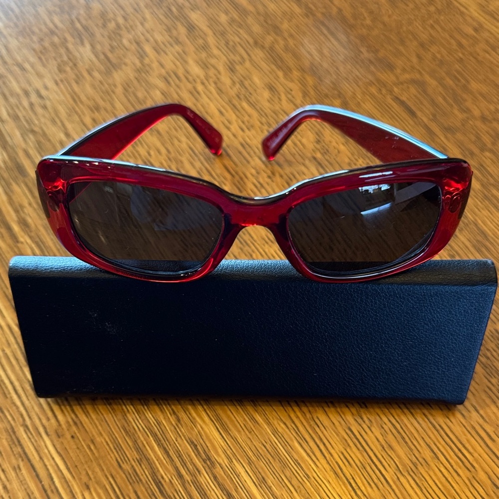 Ray Ban Sunglasses with Red Frames